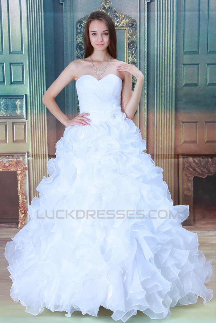 Satin Sleeveless Sweetheart Ball Gown New Arrival Wedding Dresses 2030876