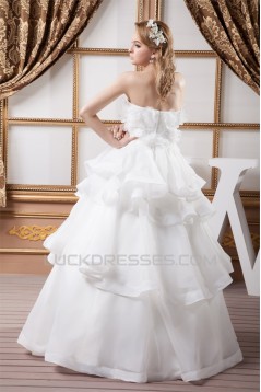 A-Line Sleeveless Satin Soft Sweetheart Floor-Length Wedding Dresses 2030878