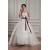 A-Line Sleeveless Satin Taffeta Sweetheart Lace Wedding Dresses 2030881