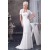 Sheath/Column Sleeveless Strapless Chiffon Wedding Dresses with A Short Sleeve Jacket 2030901