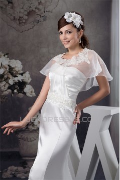 Silk like Satin Soft Sweetheart Mermaid/Trumpet Sweet Lace Wedding Dresses 2030904