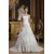 A-Line Strapless Chiffon Satin Feathers Most Beautiful Wedding Dresses 2030919