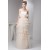 Sheath/Column Strapless Floor-Length Tiered Beautiful Wedding Dresses 2030922