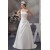 Sleeveless Satin One-Shoulder A-Line Beaded Wedding Dresses 2030941
