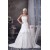 A-Line Strapless Sleeveless Lace Wedding Dresses 2030947