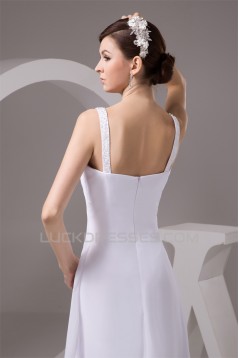 Sheath/Column Chiffon Floor-Length Wedding Dresses Maternity Wedding Dresses 2030951