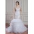 Sleeveless Sheer Mermaid/Trumpet Satin Organza Wedding Dresses 2030953