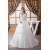 Elegant Sleeveless Straps A-Line Satin Fine Netting Lace Wedding Dresses 2030970