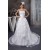 A-Line Strapless Satin Lace Wedding Dresses 2030979