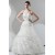 Soft Sweetheart Ball Gown Sleeveless Organza Taffeta Wedding Dresses 2030981