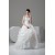 Spaghetti Straps Ball Gown Sleeveless Satin Organza Beaded Wedding Dresses 2030987