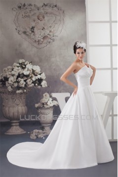 Strapless A-Line Strapless Beaded Wedding Dresses 2030991