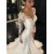 Mermaid Long Sleeves V-Neck Lace Wedding Dresses Bridal Gowns 3030027