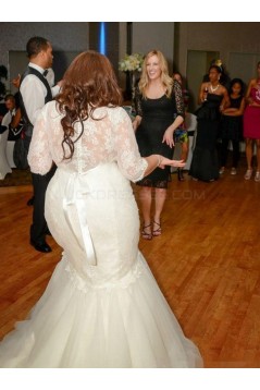 Lace Mermaid Plus Size Wedding Dresses Bridal Gowns 3030094