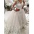 Long Sleeves V-Neck Lace Wedding Dresses Bridal Gowns 3030107