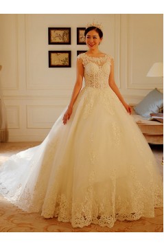 Lace Bridal Ball Gown Keyhole Back Wedding Dresses Bridal Gowns 3030120