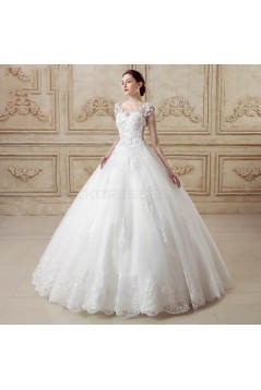 Ball Gown Lace Tulle Wedding Dresses Bridal Gowns 3030142
