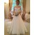 A-Line High Neck Long Sleeves Keyhole Back Lace Wedding Dresses Bridal Gowns 3030148