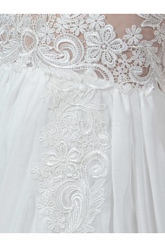 Long Sleeves Lace Chiffon Wedding Dresses Bridal Gowns 3030169