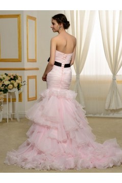 Mermaid Sweetheart Pink Wedding Dresses Bridal Gowns 3030174