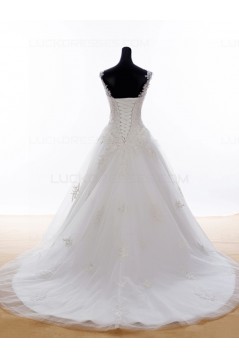 A-Line Lace Wedding Dresses Bridal Gowns 3030175