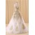 A-Line Sweetheart Gold Lace Appliques Wedding Dresses Bridal Gowns 3030216