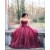 Lace Sweetheart Burgundy Wedding Dresses Bridal Gowns 3030227