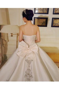 Ball Strapless Lace Wedding Dresses Bridal Gowns 3030230