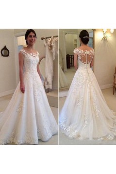 A-Line Lace Wedding Dresses Bridal Gowns 3030270