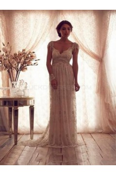 Sheath/Column Lace Wedding Dresses Bridal Gowns 3030271