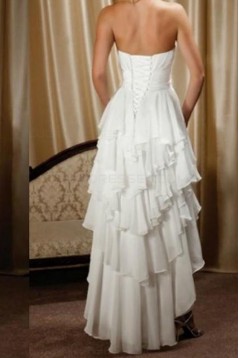 High Low Chiffon Wedding Dresses Bridal Gowns 3030278