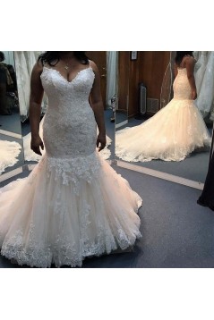 Mermaid Sweetheart Plus Size Lace Wedding Dresses Bridal Gowns 3030279