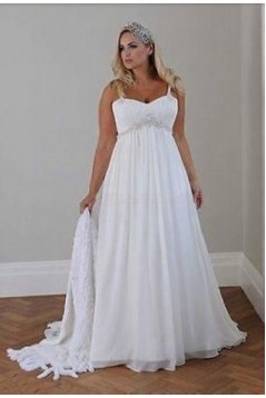 Empire Chiffon Plus Size Maternity Wedding Dresses Bridal Gowns 3030289
