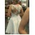 A-Line Short Illusion Neckline Lace Wedding Dresses Bridal Gowns 3030290